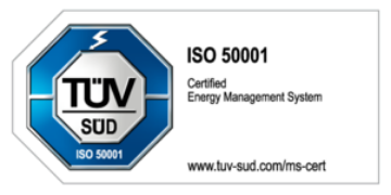 TÜV Süd Siegel für ISO 50001 Zertifikat